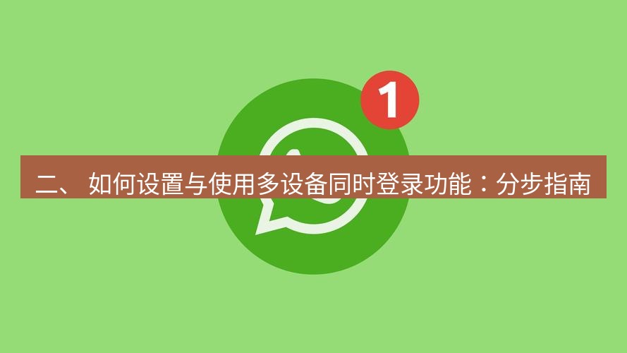 whatsapp下载 二、 如何设置与使用多设备同时登录功能：分步指南