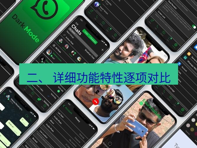 whatsapp下载 二、 详细功能特性逐项对比