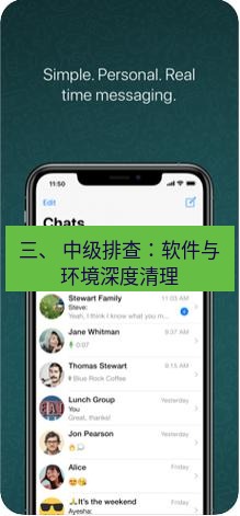 whatsapp下载 三、 中级排查：软件与环境深度清理